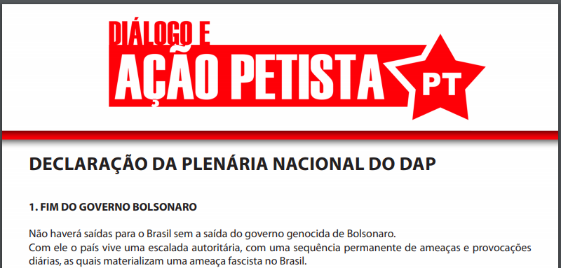 foto da declaração da PlenDAP