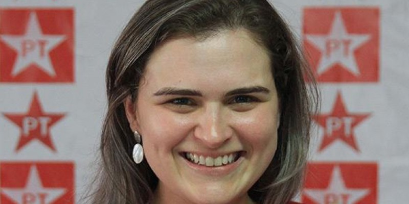 Marília Arraes em campanha