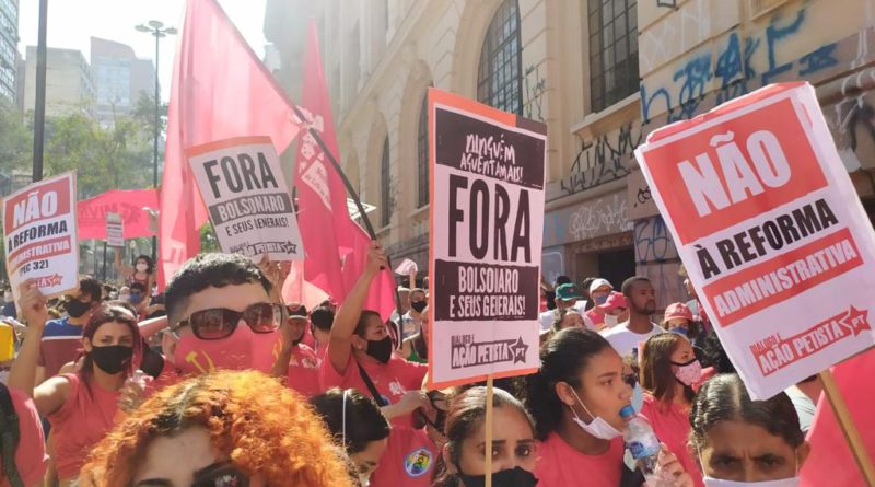 fora bolsonaro no anhangabau